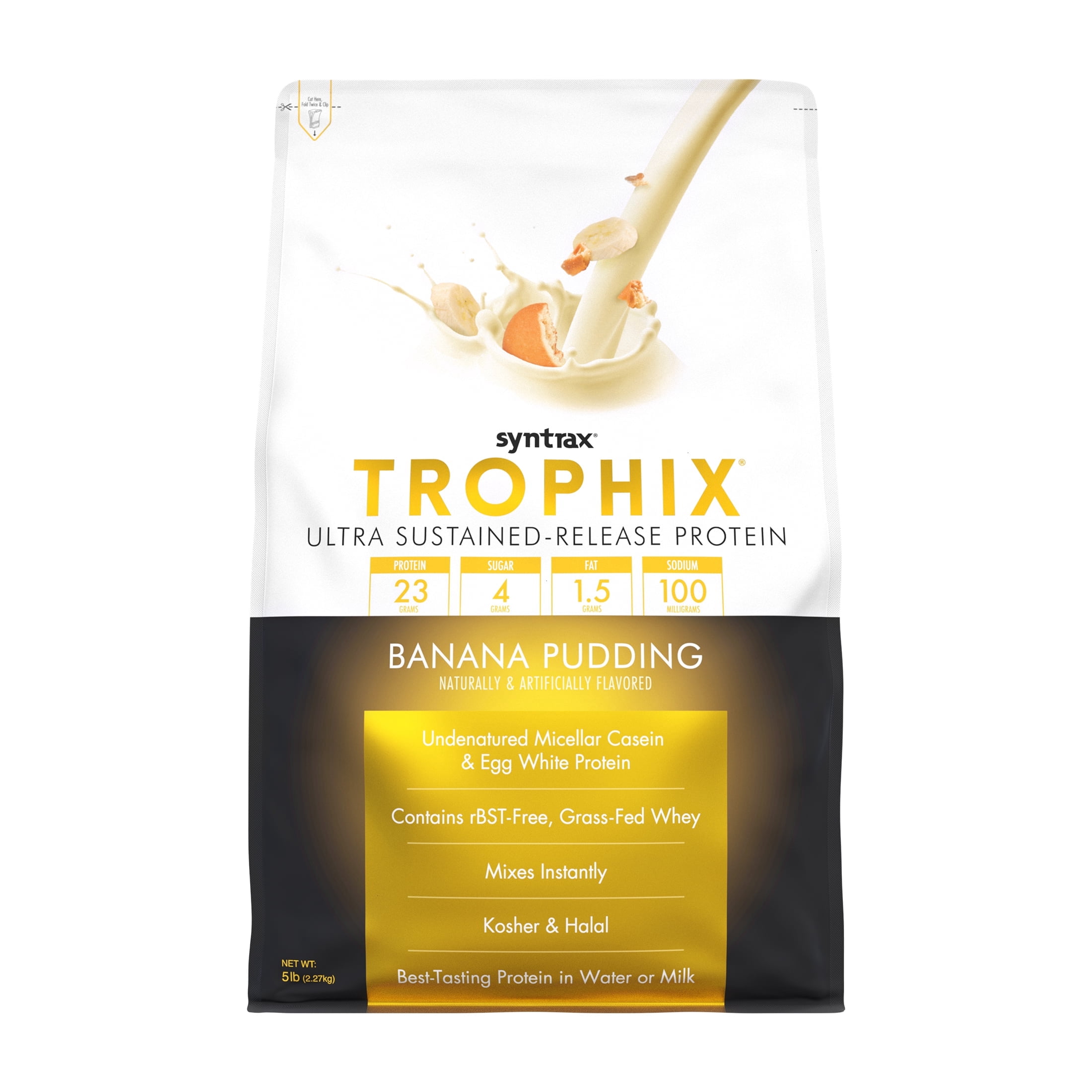 Syntrax Nutrition Trophix, Ultra Sustained-Release Protein Blend ...