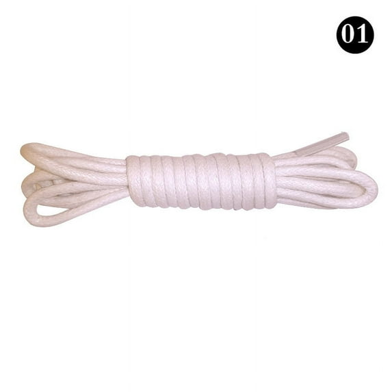 Synzerm 2 Pairs Round Waxed Shoe Laces  for Dress Shoes, 20"-47" Shoelaces for Dress Shoes Boots in 4 Different Lengths-11 Colors