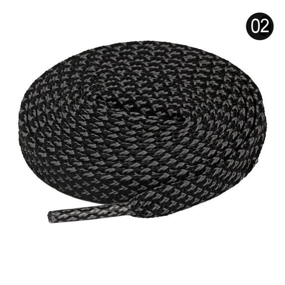 Synzerm 8 Colors Shoelaces for Sneakers, 2 Pair Reflective Shoelace Flat Safety Laces for Sneakers