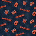 thumbnail image 1 of Syracuse Flannel Fabric with Distressed Ground and logo and mascot print-100% cotton-Sold by the Yard, 1 of 2