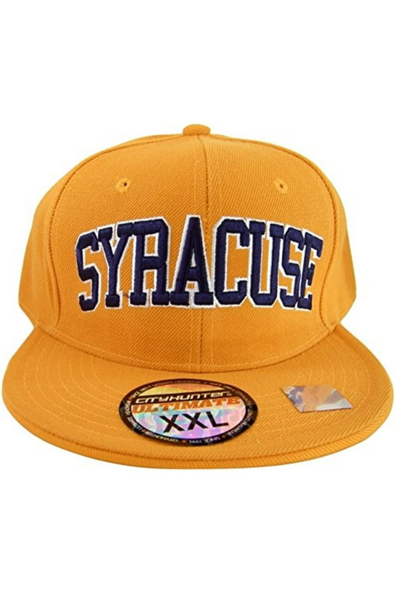 Syracuse Men's Fitted Baseball Cap Orange/Navy (XX-Large)