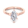 thumbnail image 1 of Syracuse - Moissanite Marquise Cut Lab Diamond Solitaire Engagement Ring, 1 of 4