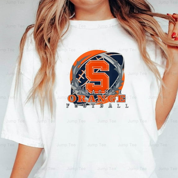 Syracuse New York Football Fan Sports Graphic Novelty Orange Unisex T-Shirt, up to size 5XL