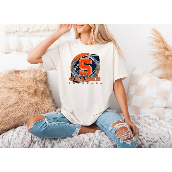 Syracuse New York Football Fan Sports Graphic Novelty T-Shirt, for men & women, up to size 5XL