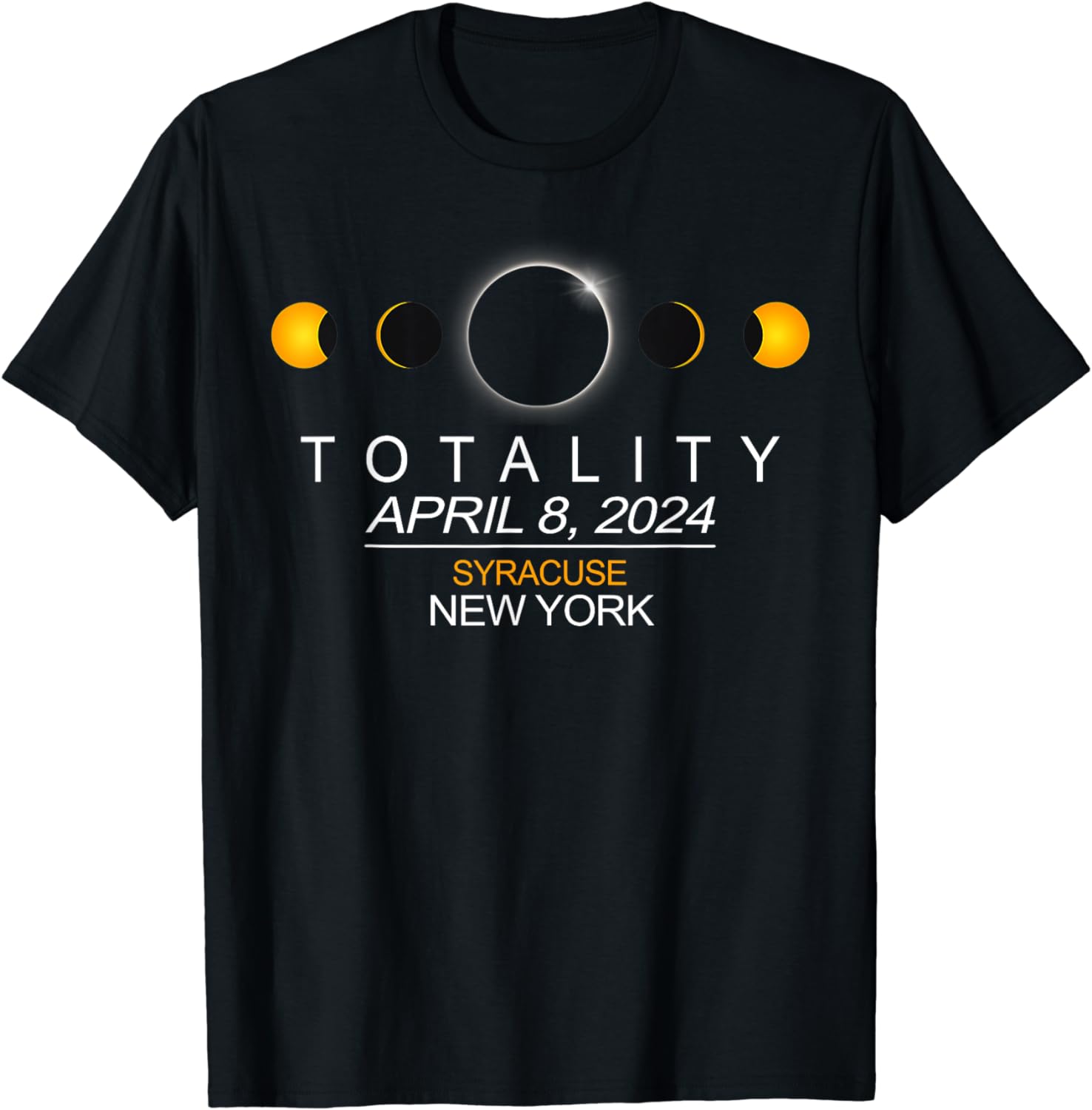 Syracuse, New York Total Solar Eclipse 2024 TShirt