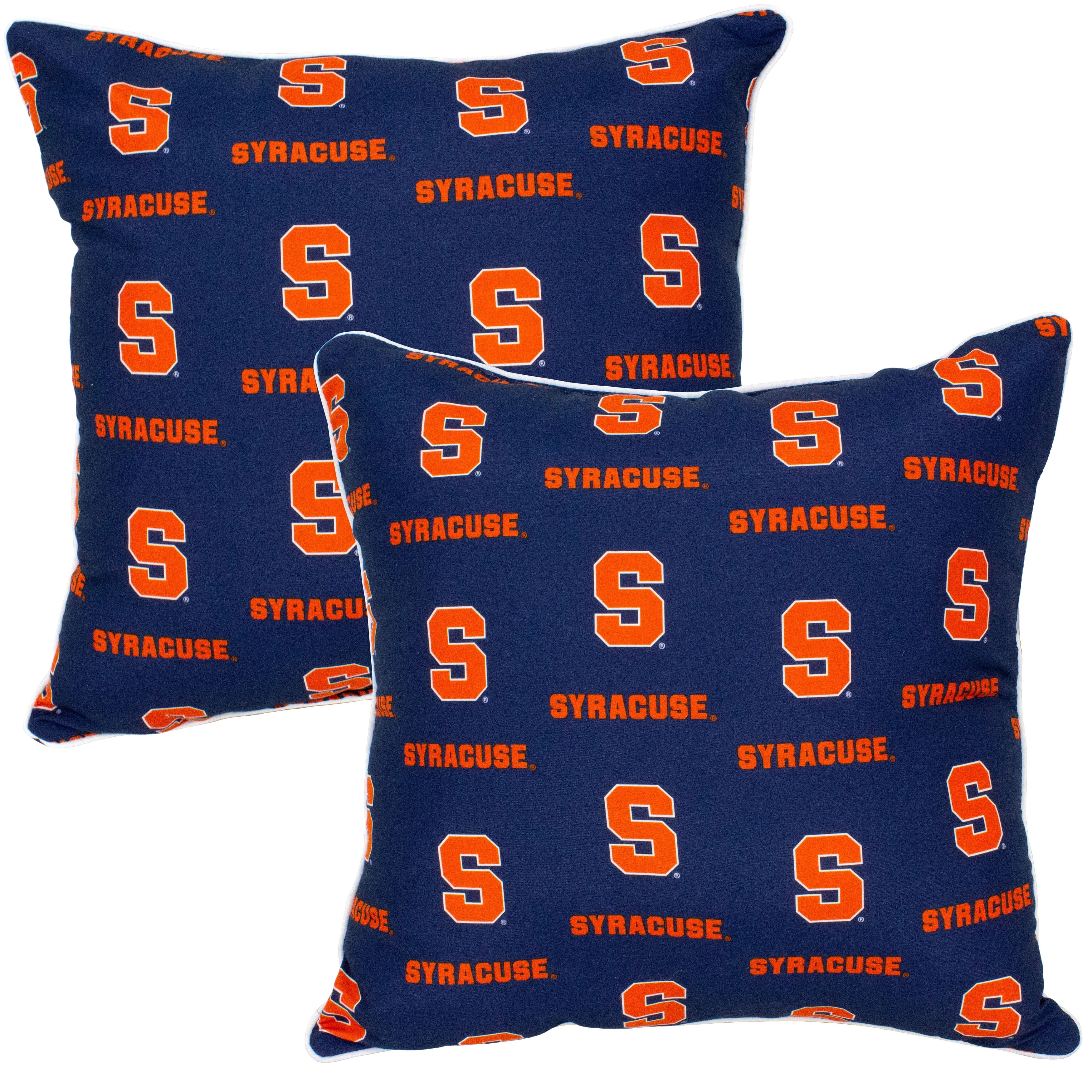 Syracuse Orange 16" x 16" Decorative Pillow Pair