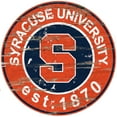 thumbnail image 1 of Syracuse Orange 23.5" Distressed Round Sign, 1 of 2