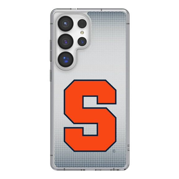 Syracuse Orange Linen Logo Galaxy Clear Case