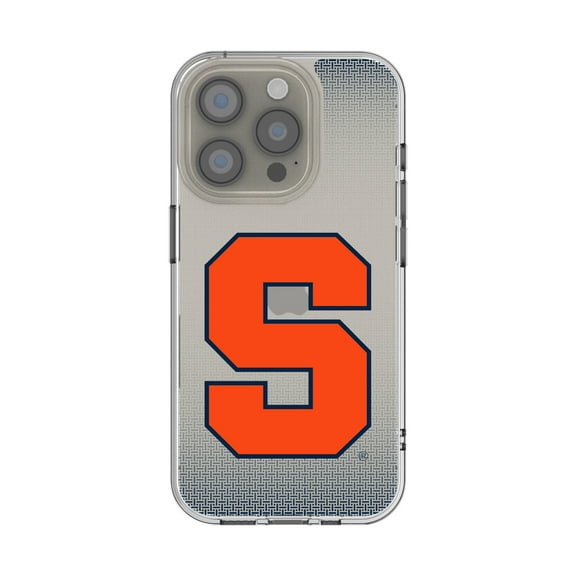Syracuse Orange Linen Logo iPhone Clear Case
