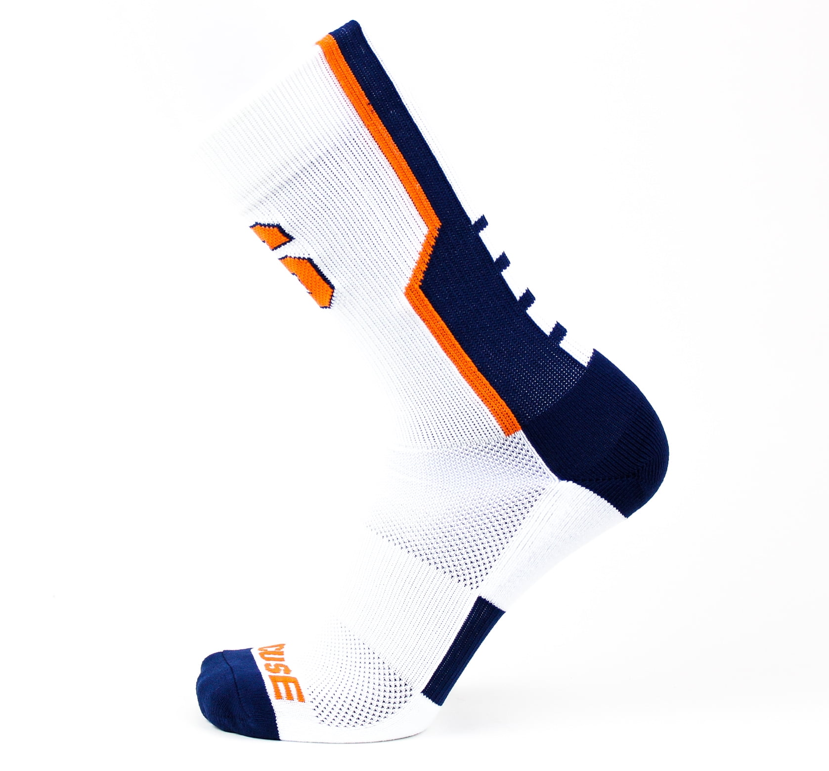 Syracuse Orange White Sport Sock - Donegal Bay - Unisex - One Size - Crew