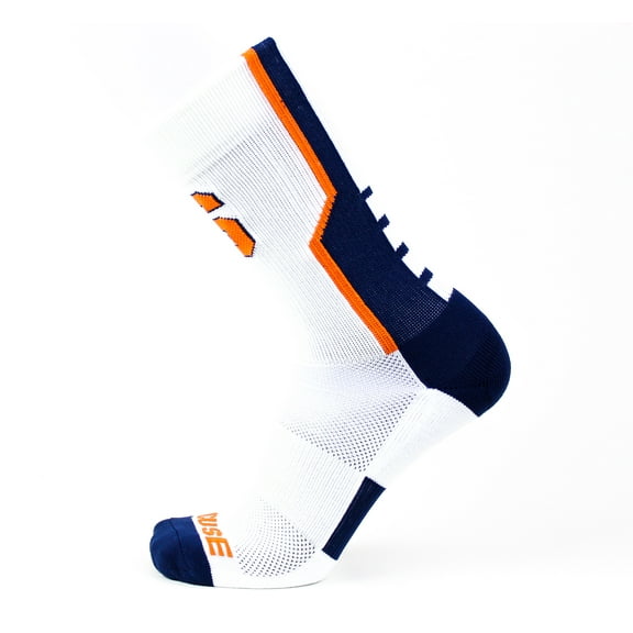 Syracuse Orange White Sport Sock - Donegal Bay - Unisex - One Size - Crew