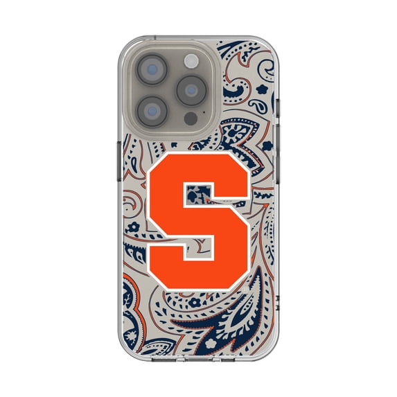 Syracuse Orange iPhone Paisley Design Clear Case
