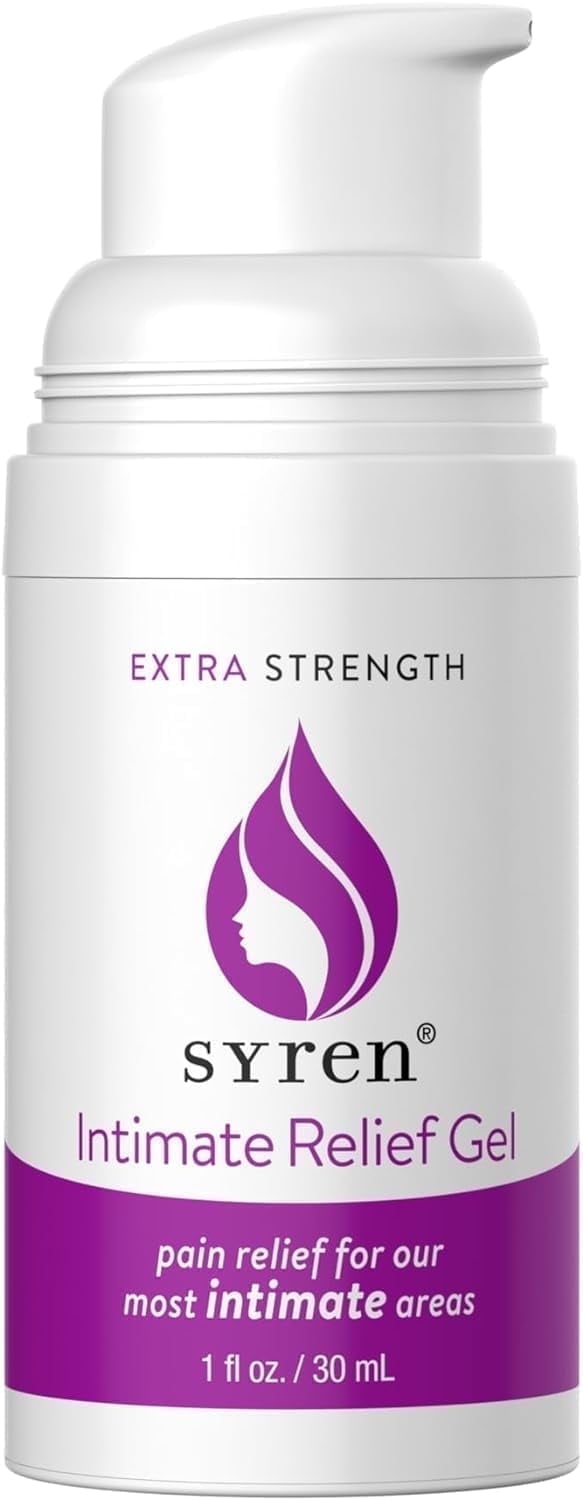 Syren Intimate Relief Lidocaine Gel, 1oz - Vaginal Moisturizer for Sensitive Skin, Vulva Discomfort, Feminine Care