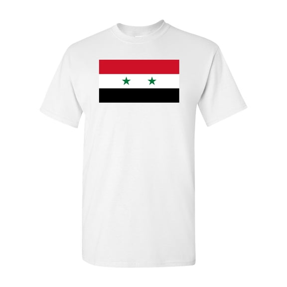 Syria Country Flag Adult DT T-Shirt Tee