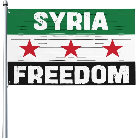 Syria Freedom Flag I Stand With Syria Flag 3x5 Save Free Syria Strong Free Syria Pray For Syria Support Syria Freedom Flag 3x5 Ft Garden Banner Holiday Sign Outdoor Decor Party House Wall Yard Flag