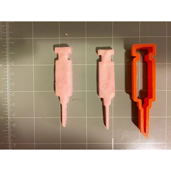 Syringe Cookie Cutter (3 Inch)- Fast Shipping - Sharp Edges - Exceptional Quality