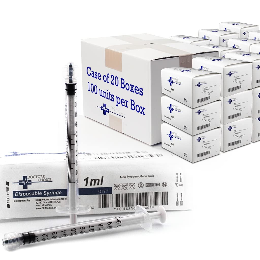 Syringe Sterile with Luer Lock Individually Sealed 100 Syringes per