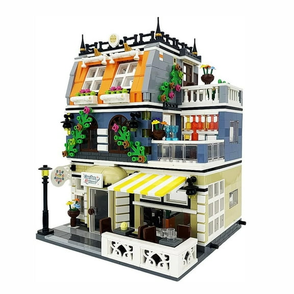 Syrinx Adults Garden Hotel Assembly Square Building Kit - Compatible with Lego