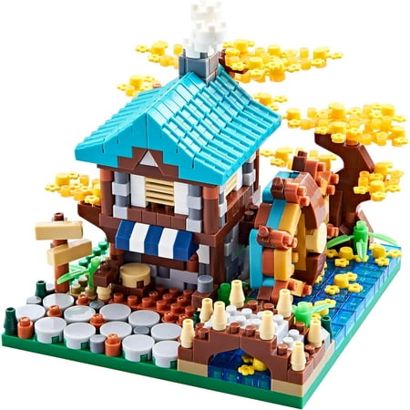 Syrinx Autumn Architecture Flower Treehouse Building Set for Girls Not Compatible with Lego