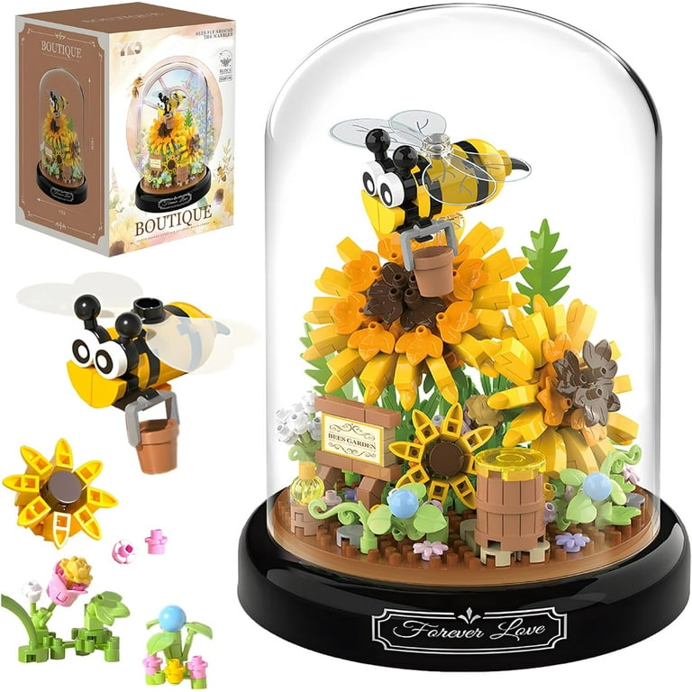 SYRINX Flower Butterfly Bouquet Building Block Set, 582 PCS