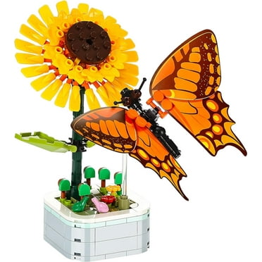 Syrinx Flower Building Bouquet Set, Compatible with Lego