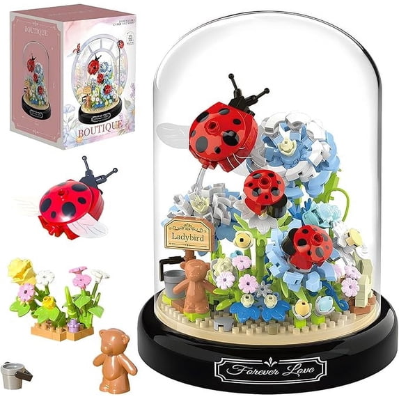 Syrinx Flower Butterfly Bouquet Building Block Set - Compatible with Lego - 582 PCS