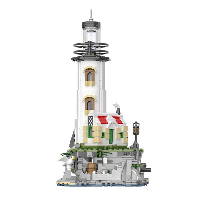 Syrinx Ideas Lighthouse Building Set Compatible with Lego - STEM Gift Toy for Boys and Girls