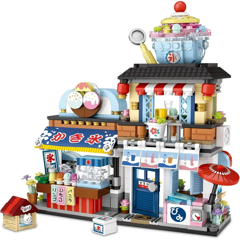 Syrinx Japanese Street View Ice Drink Shop Mini Building Blocks