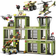 Syrinx Military Base Army Building Sets for Boys Adults, Compatible with Lego
