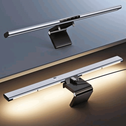 Syrinx Monitor Light Bar, Computer Monitor Lamp for Desk, LED Screen Light Bar with Backlight, Dimmable PC Monitor Lamp Bar for Eye-Care, USB Powered Hanging Light for Gaming, Home Office Accessories