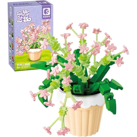 Syrinx Oncidium Flower Succulent Building Sets for Girls Adults, Not Compatible with Lego