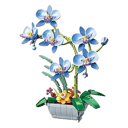 Syrinx Orchid Building Set Compatible with Lego | Home Decor Toys for Girls 8+ DIY
