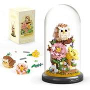 Syrinx Owl Flower Building Sets for Boys Girls 6+, Not Compatible with Lego