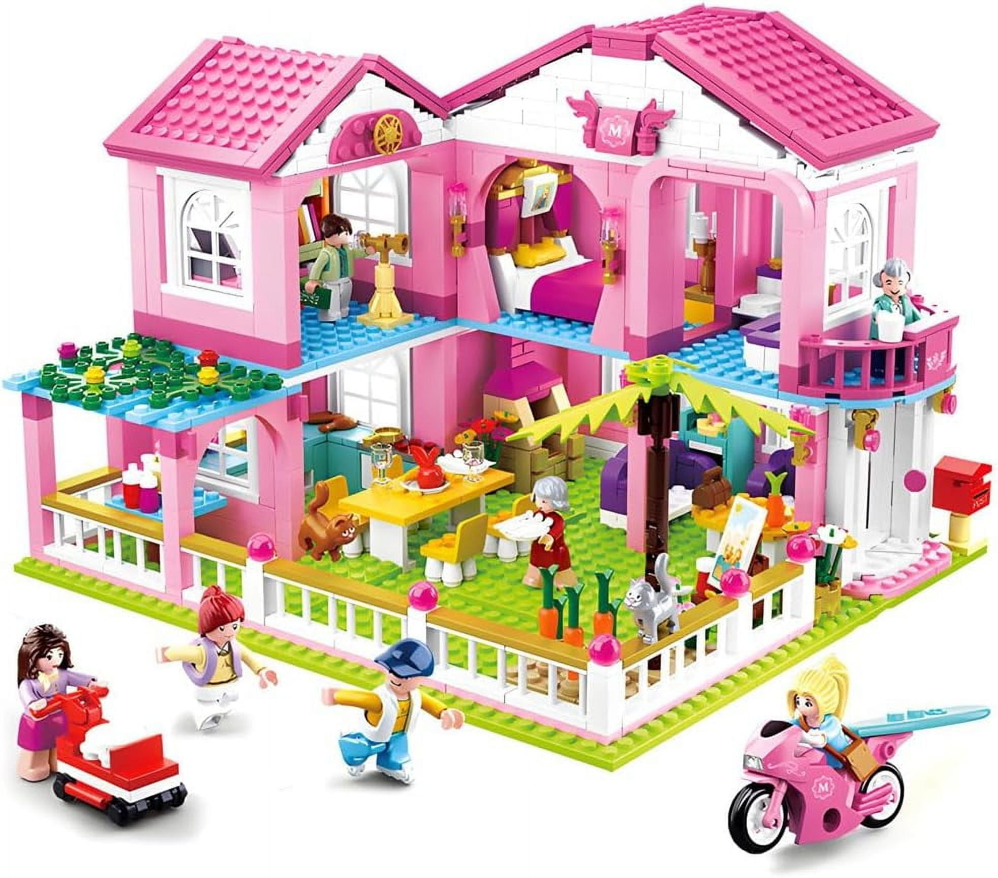 PINK HOUSE セット Syrinx Pink Girls Summer Villa Friends Building Blocks Dream House
