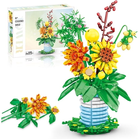 Syrinx Sunflowers Building PlaySet Compatible with Lego