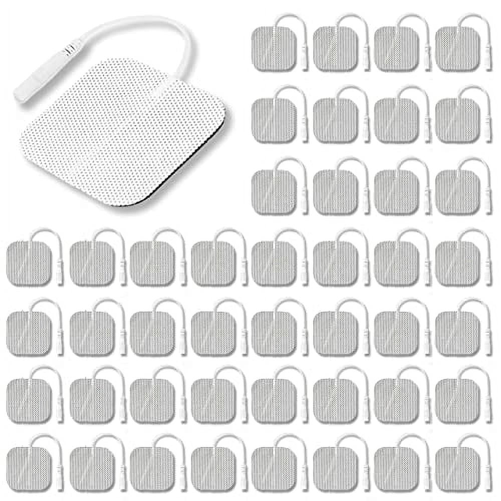 Syrtenty TENS Unit Pads 2"X2" 44 Pcs, 3rd Gen Reusable LatexFree