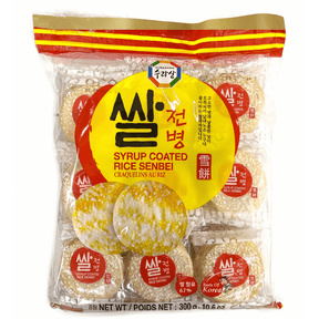Syrup Coated Rice Crackers, Sweet Crispy Rice Snack, 10.6 oz, 54 Pieces, Individually Wrapped