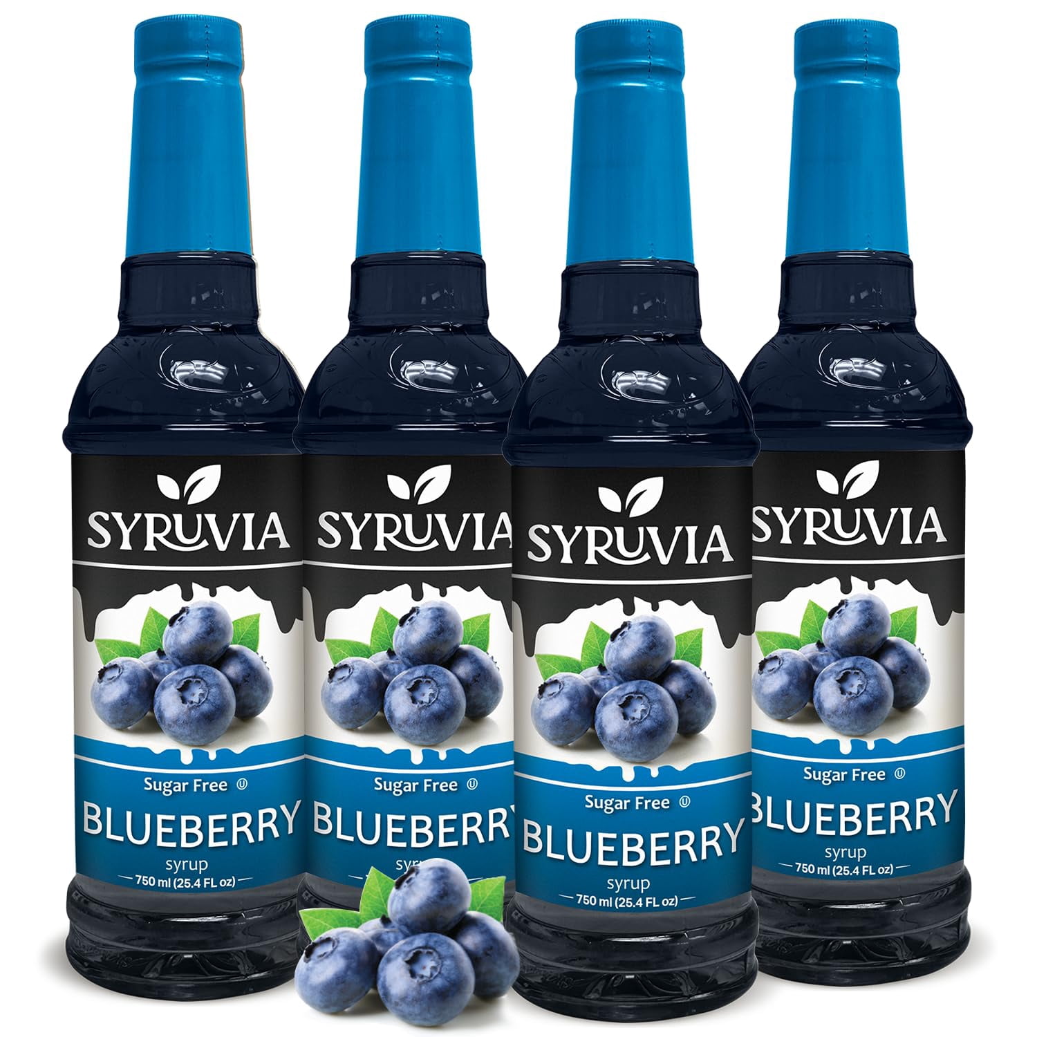 Syruvia 4 Pack Sugar-Free Blueberry Cocktails Syrup - Walmart.com