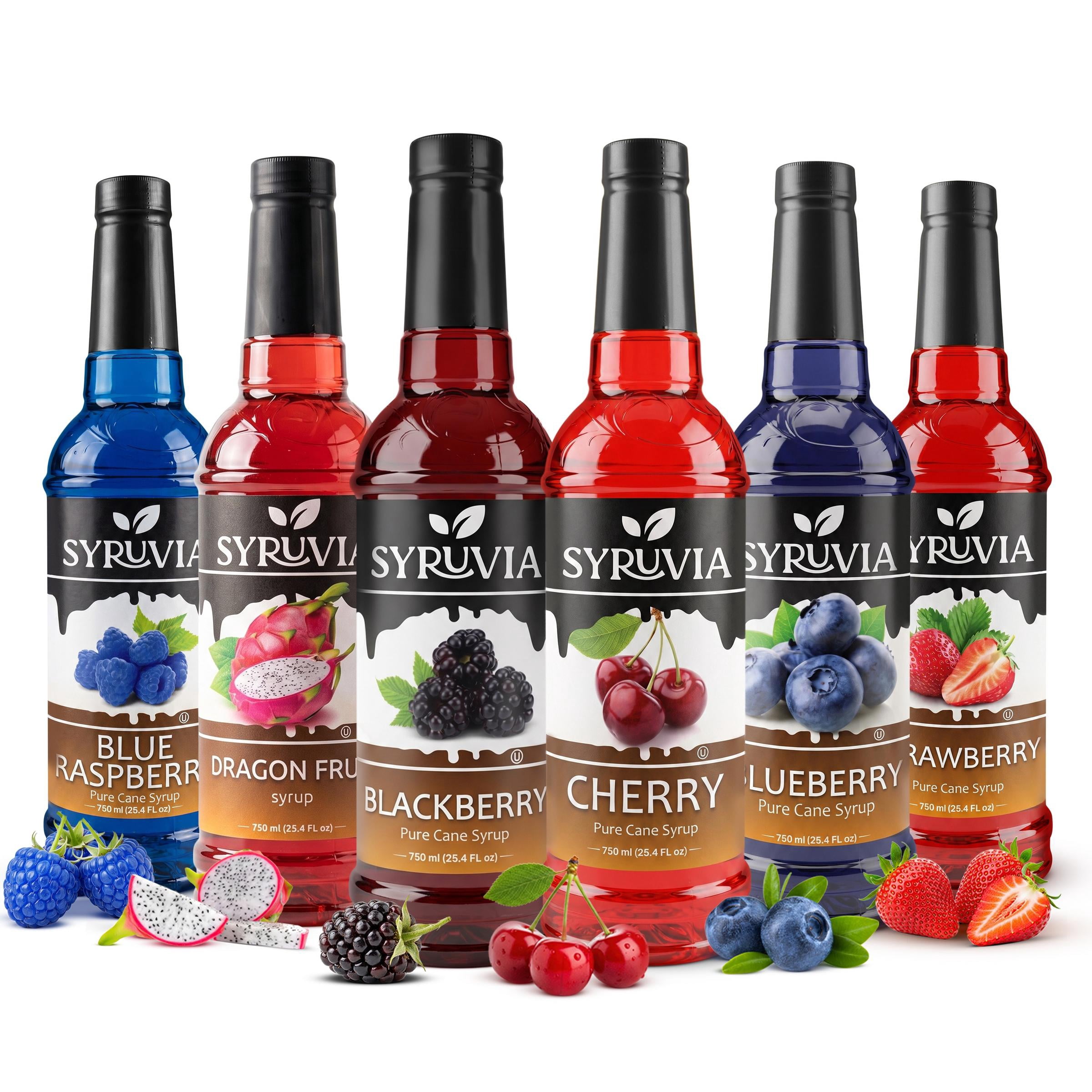 Syruvia Blue Raspberry, Dragon Fruit, Blackberry, Cherry, Blueberry ...