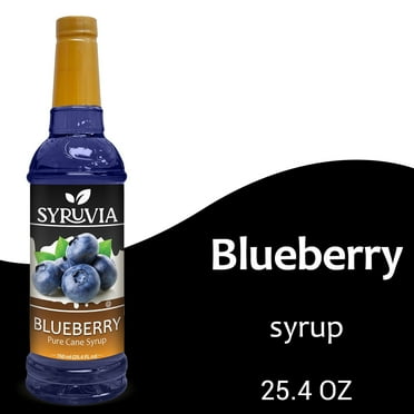 Syruvia Blueberry Syrup Pure Cane Coffee Flavoring Syrup, 25.4 fl Oz
