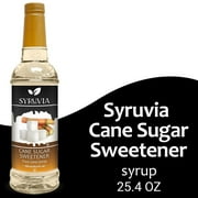 Syruvia Cane Sugar Sweetener Syrup Pure Cane Coffee Flavoring Syrup, 25.4 fl Oz