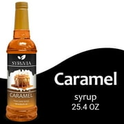 Syruvia Caramel Syrup Pure Cane Coffee Flavoring Syrup, 25.4 fl Oz