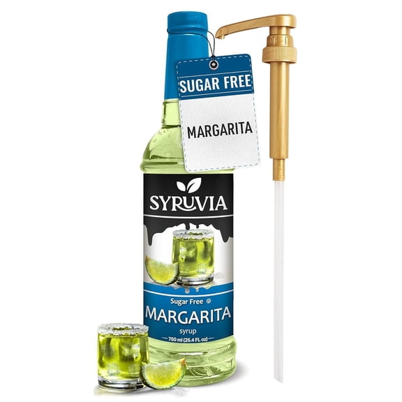 Syruvia Margarita Sugar Free Cocktails Syrup 25.4 Fl. Oz With Pump
