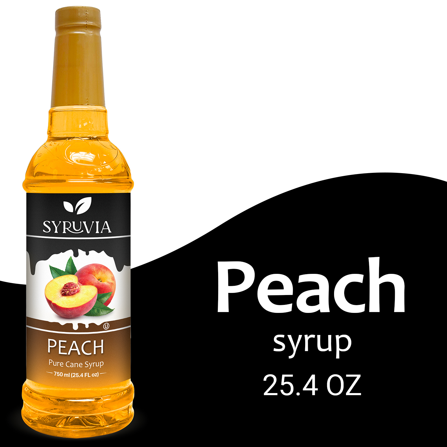 Torani Sugar Free Peach Flavoring Syrup, Tea Flavoring, Drink Mix, 25.4