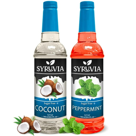Syruvia Peppermint & Coconut Sugar Free Syrup