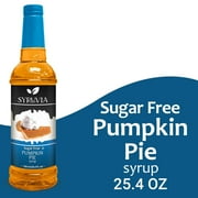 Syruvia Pumpkin Pie Sugar Free Coffee Syrup No-Calorie Coffee Sauce for Coffee, Lattes, Shakes, Smoothies, Desserts, 25.4 Fl. Oz