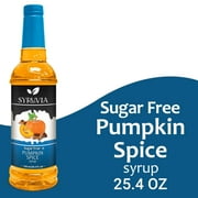 Syruvia Pumpkin Spice Sugar Free Coffee Syrup No-Calorie Coffee Sauce for Coffee, Lattes, Shakes, Smoothies, Desserts, 25.4 Fl. Oz