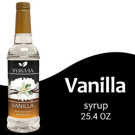 Syruvia Vanilla Coffee Flavoring Syrup, 25.4 fl oz