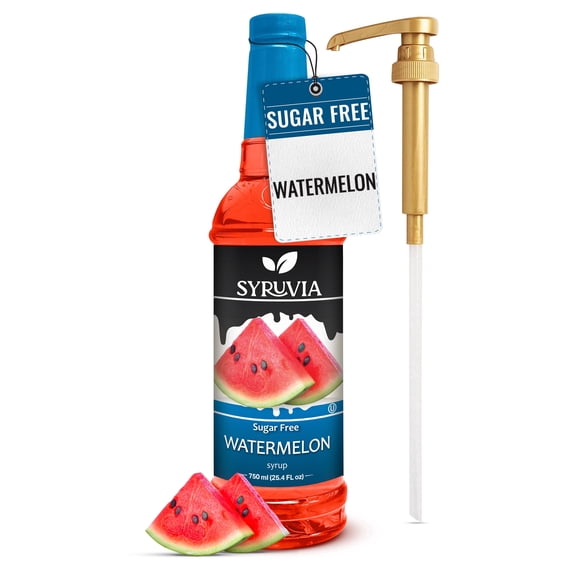 Syruvia Watermelon Sugar Free Cocktails Syrup 25.4 Fl. Oz With Pump