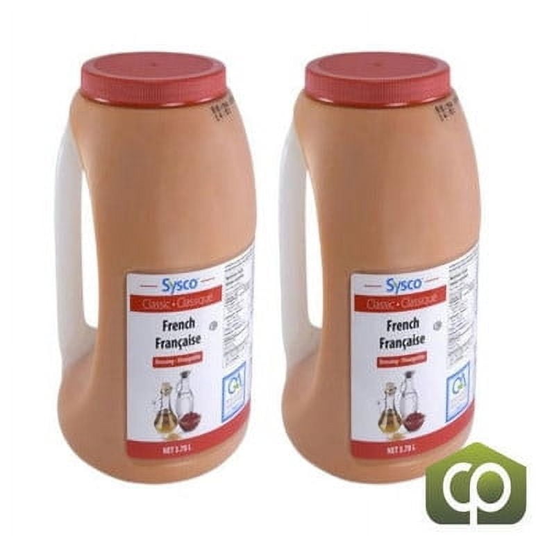 Sysco Classic French Dressing - Perfect for Salads & Marinades, Bulk Size 3.78 L / 1 Gallon (2/Case)